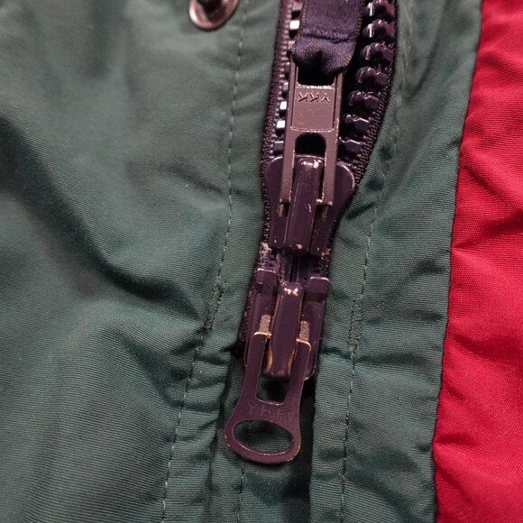 Eddie Bauer Goose Down Jacket Men’s L Green/Navy Vintage 90s Outdoor - Picture 11 of 13